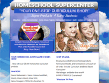 Tablet Screenshot of homeschoolsupercenter.com